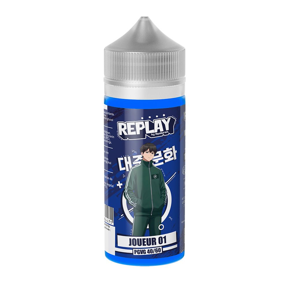 Replay - Joueur 01 - Fraise, Kiwi, Grenade - 100ML - 0mg Le Cercle de la Vap Albi Replay - Joueur 01 - Fraise, Kiwi, Grenade - 100ML - 0mg Le Cercle de la Vap Albi